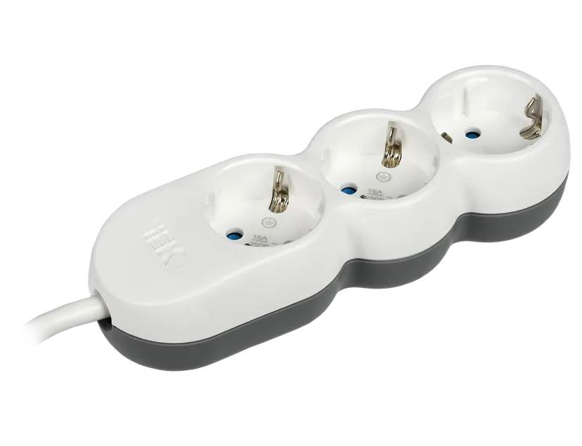 

Удлинитель IEK WYP53-16-03-05-ZK 3х5м с заземл. 16А IP20 Uno У03В 2P+PE 250В 3х1.5, WYP53-16-03-05-ZK