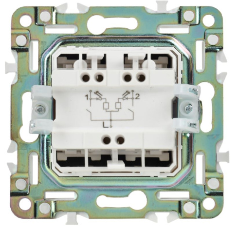 фото Переключатель двухклавишный  IEK SK-V22-1-10-K02 в Уфе