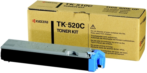 

Тонер-картридж Kyocera TK-520C 1T02HJCEU0 для FS-C5015N Cyan 4000 стр, TK-520C