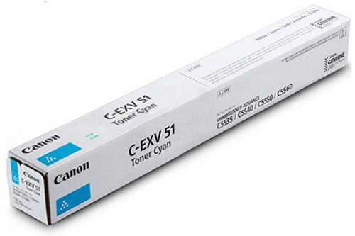 

Картридж Canon C-EXV51 0482C002 голубой для Canon iR ADV C55xx (60000 стр.), C-EXV51