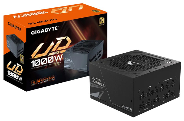 Изображение товара Блок питания GIGABYTE UD1000GM 1000 Вт сертификат 80 Plus GOLD активный PFC