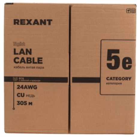 фото Кабель витая пара F/UTP 5e кат. 4 пары Rexant 01-0154-R в Перми