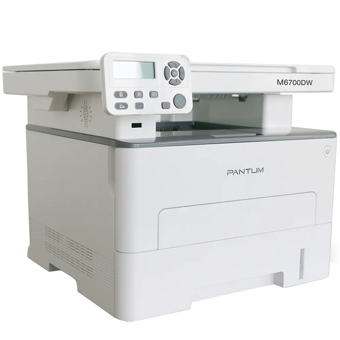 

МФУ монохромное Pantum M6700DW А4, 30 стр/мин, 1200 × 1200 dpi, 256Мб RAM, PCL/PS, дуплекс, лоток 250 л, USB/LAN/WiFi, M6700DW