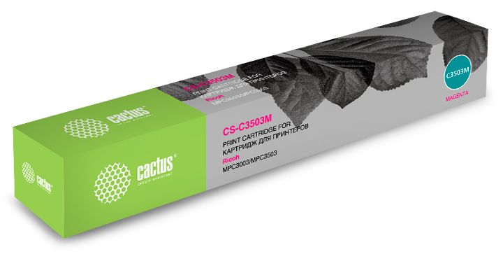 

Картридж Cactus CS-C3503M пурпурный (18000стр.) для Ricoh MP C3503, CS-C3503M
