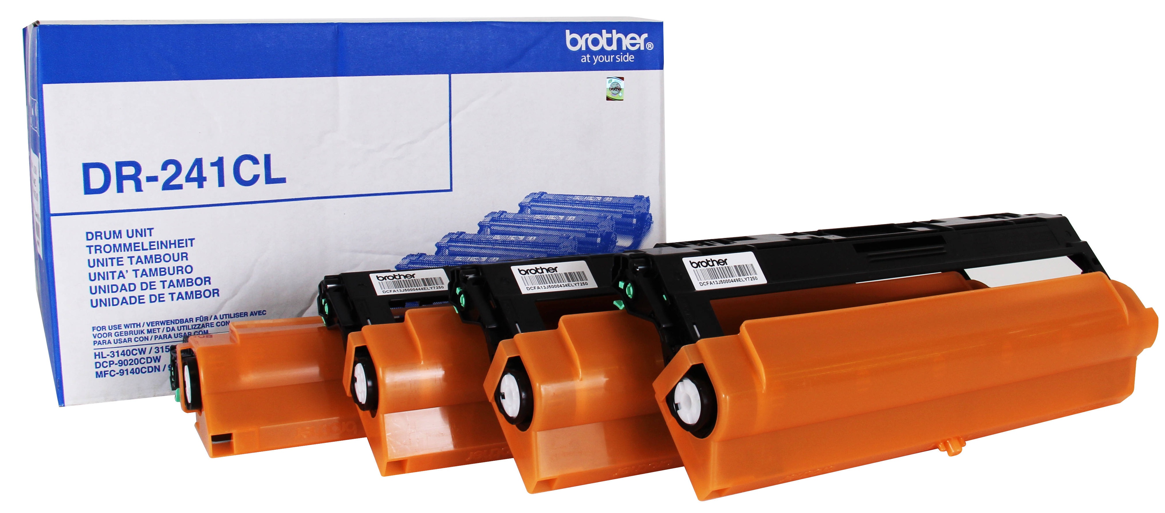 

Барабан Brother DR-241CL для Brother HL3140CW/3170CDW/DCP9020CDW/MFC9330CDW (15000стр, комплект 4шт), DR-241CL