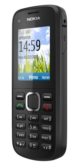 фото Мобильный телефон  Nokia C1-02 Black