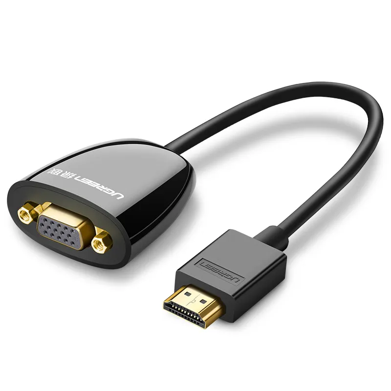 

Переходник UGREEN 40253 HDMI to VGA, черный, 40253