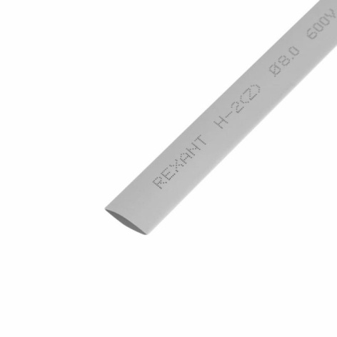 Изображение товара Трубка из полиолефина Rexant 20-8010, 1 м, серый, 50 шт