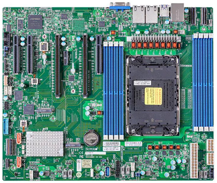 

Материнская плата E-ATX Supermicro MBD-X13SEI-F-B (LGA4677, C741, 8*DDR5 (5600), 10*SATA 6G, 2*M.2, 5*PCIE, 2*10Glan, VGA, 2*USB 3.2, 2*USB 2.0), MBD-X13SEI-F-B