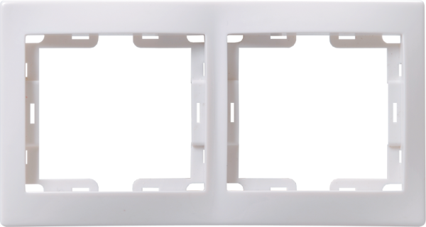 Изображение товара Рамка IEK РГ-2-КБ серии КВАРТА для 2 постов, горизонтальная установка
