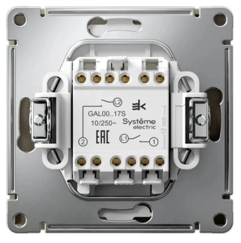 фото Выключатель двухклавишный  Systeme Electric GAL000517S в Красноярске