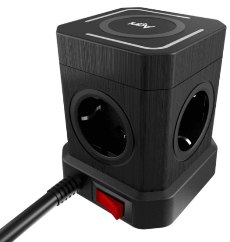 фото Сетевой фильтр  AGNI TP-VE4U5E-C-W-2m-black в Санкт-Петербургe