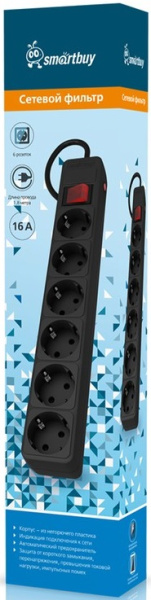фото Сетевой фильтр  SmartBuy SBSP-6-18-K в Омске