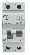 фото Автомат EKF rcbo6-1pn-25C-100-a-av