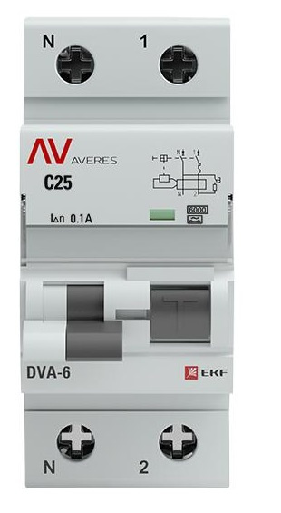 фото Автомат дифференциальный EKF rcbo6-1pn-25C-100-a-av в Волгограде
