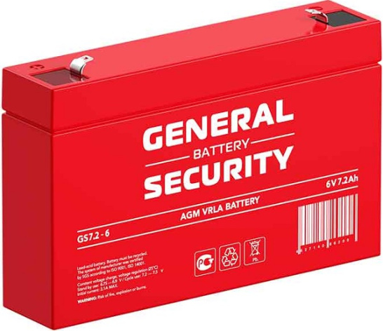 фото Аккумулятор  General Security GS7.2-6 в Красноярске