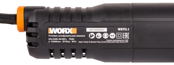 фото Шлифовальная машина угловая Worx WX711.1 в Санкт-Петербургe
