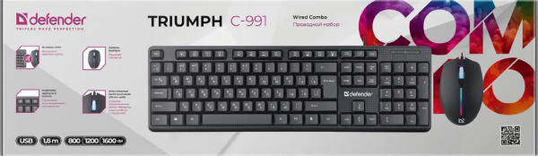 фото Клавиатура и мышь  Defender Triumph C-991 в Уфе