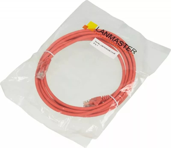 фото Кабель патч-корд U/UTP 5e кат. 1м Lanmaster LAN-PC45/U5E-1.0-OR в Уфе