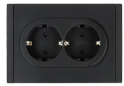 фото Розетка двухместная с заземлением  IEK FP-R24-16-1-K02