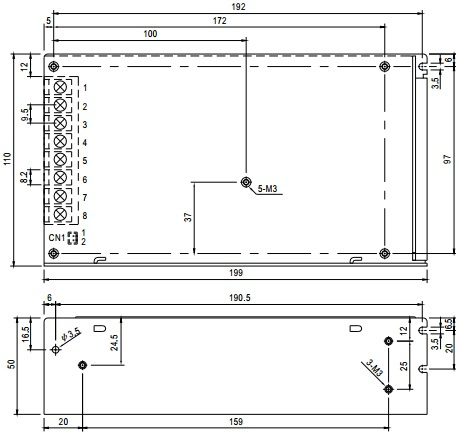 фото Преобразователь AC-DC сетевой Mean Well AD-155C в Уфе