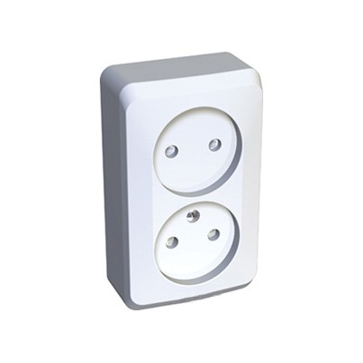 

Розетка Schneider Electric PA16-006B Этюд 2-ая, без заземления, со шторками, наружная, 16 А, 250 В, 3680 Вт, IP20, в сборе (белая), PA16-006B