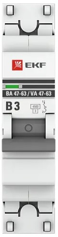 фото Автоматический выключатель  EKF mcb4763-1-03B-pro в Воронеже