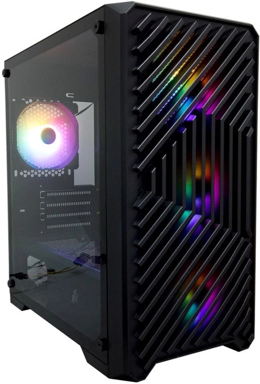 

Корпус mATX 1STPLAYER TRILOBITE T5 ARGB Black T5-BK-4F7, TRILOBITE T5 ARGB Black