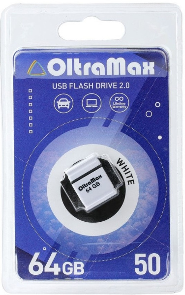 фото Накопитель USB 2.0 64GB OltraMax OM-64GB-50-White в Челябинске
