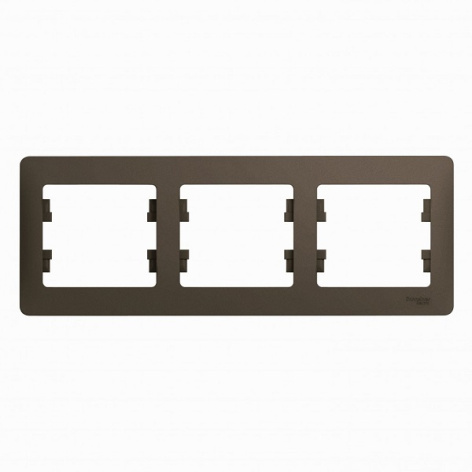 Изображение товара Рамка Schneider Electric GSL000803 трёхместная для горизонтальной установки