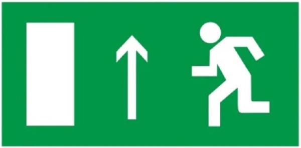 Изображение товара Эвакуационный знак Е11 Направление к эвакуационному выходу прямо EKF an-5-07