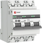 фото Автоматический выключатель  EKF mcb4763-3-40D-pro
