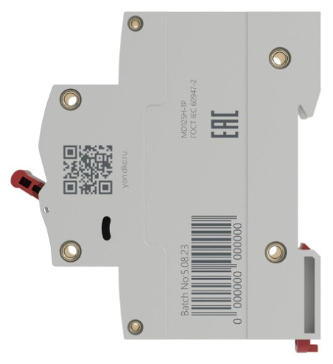 фото Автоматический выключатель модульный DKC MD125H-1PC80