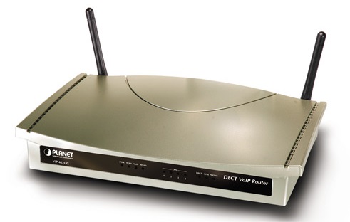 Шлюз VoiceIP Planet VIP-462DG 802.11g SIP DECT VoIP Router (1 x WAN, 4 x LAN, 802.11g WLAN, 2 x RJ-11, DECT)