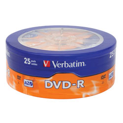 

Диск DVD-R Verbatim 43730 Verbatim 43730 (25) 4.7ГБ, 16x, 25шт., Cake Box, 43730
