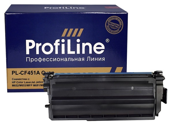 Изображение товара Тонер-картридж ProfiLine PL-CF451A для HP Color LJ Enterprise M652, M653, M682