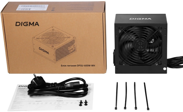 фото Блок питания ATX Digma DPSU-600W-WH в Самаре