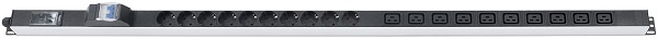 фото Блок розеток 19", 10 розеток Cabeus PDU-16-10S-10C19-B-T в Казани