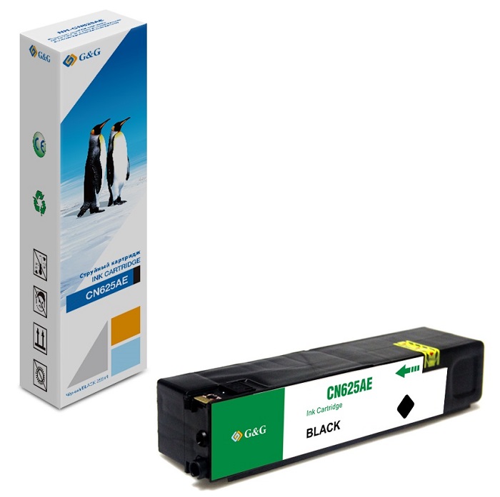 

Картридж G&G GG-CN625AE струйный черный (256мл) для HP Officejet Pro X576dw/X476dn/X551dw/X451dw, GG-CN625AE