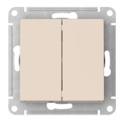 фото Выключатель двухклавишный Systeme Electric ATN000251S