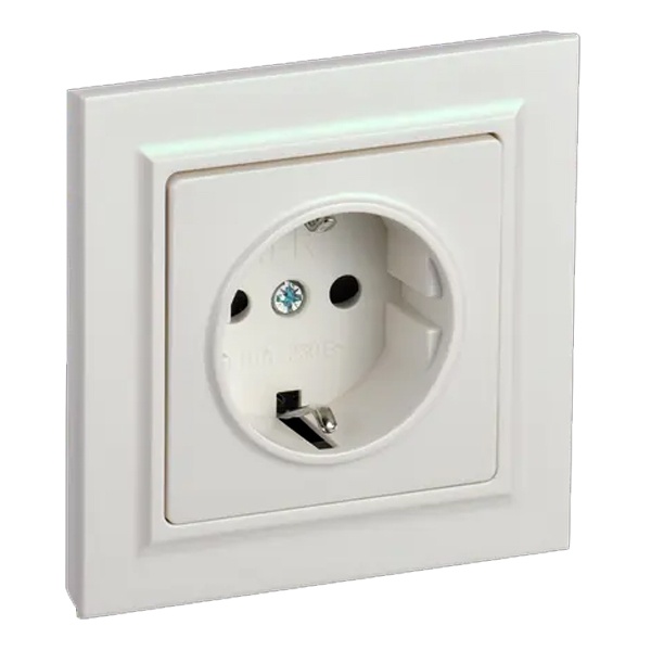 

Розетка с заземлением в сборе IEK BR-R14-16-K36-F BRITE с защитными шторками 16А РСР14-1-0-БрЖ Жемчужный, BR-R14-16-K36-F