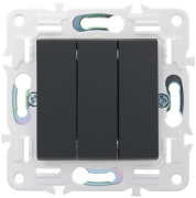 фото Выключатель трехклавишный IEK SK-V30-0-10-K53