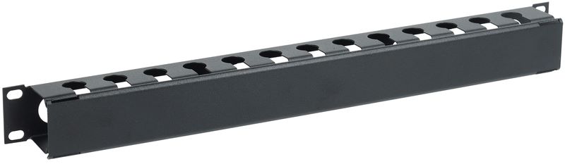 

Кабельный организатор ITK CO05-1MCM с крышкой 19" 1U, черный, CO05-1MCM