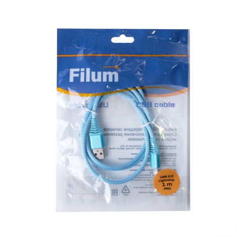 фото Кабель интерфейсный USB 2.0 Filum FL-CPro-U2-AM-LM-1M-BL1 в Ростове-на-Дону