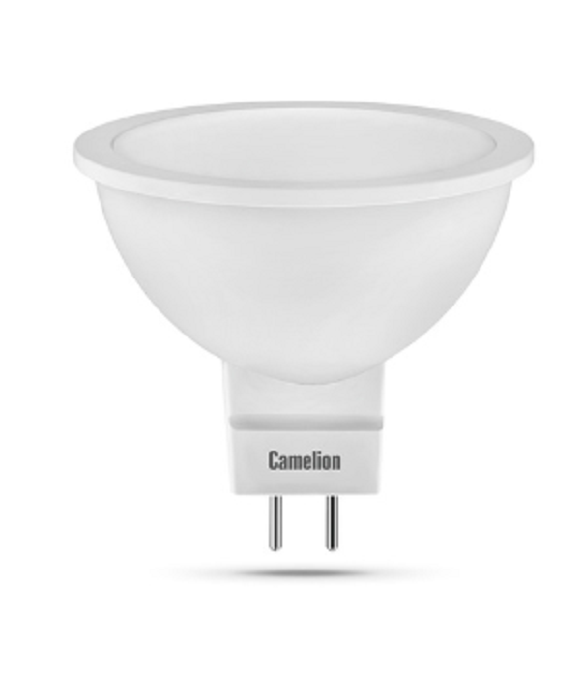 

Лампа светодиодная Camelion™ LED5-S108/845/GU5.3 5Вт/45Вт, GU5.3, 170-265В, 4500К, 385лм, рефлектор (12042), LED5-S108/845/GU5.3