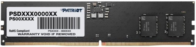 

Модуль памяти DDR5 16GB Patriot Memory PSD516G64081C PC5-51200 6400MHz CL52 1.1V Ret, PSD516G64081C