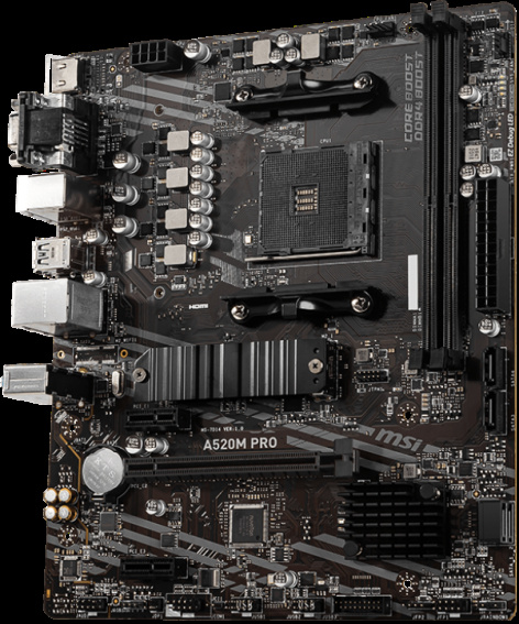 фото Материнская плата mATX MSI A520M PRO в Перми