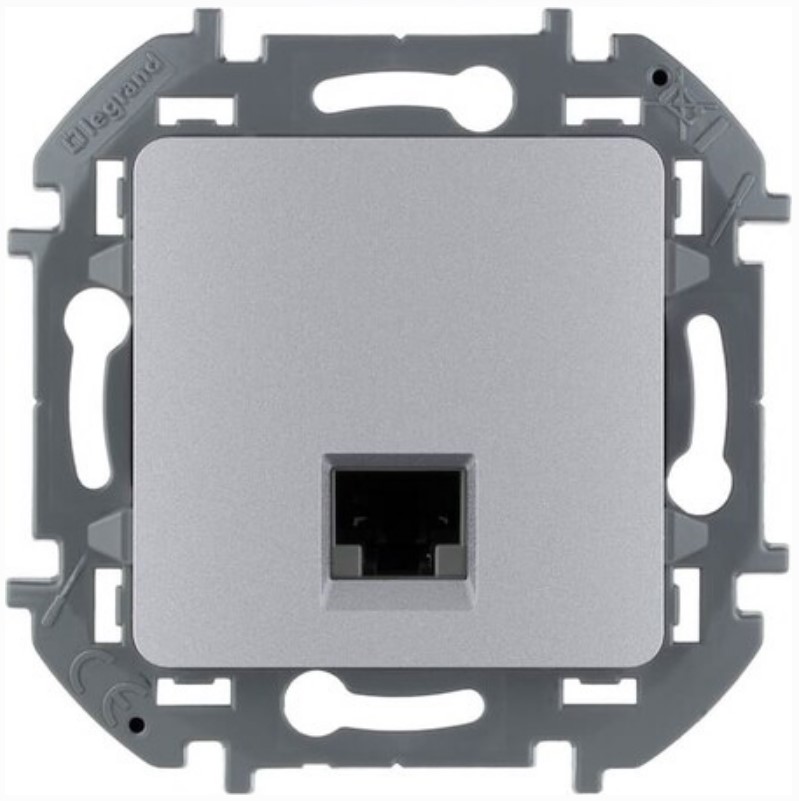 

Розетка Legrand 673832 Inspiria алюминий RJ 45 - категория 6 - UTP, 673832
