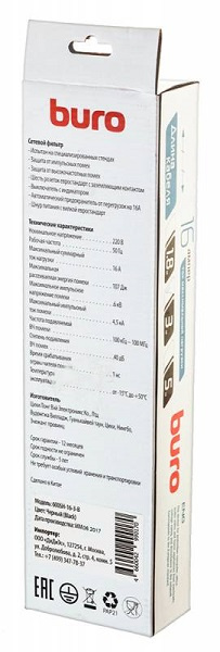 фото Сетевой фильтр  Buro 600SH-16-3-B в Уфе