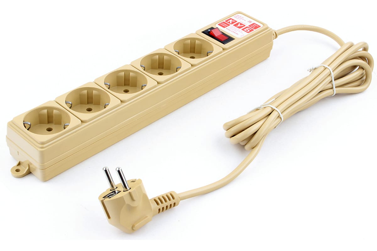 

Сетевой фильтр Power Cube SPG-MXTR-12 3,0 м 5 розеток (бежевый) 10А/2,2кВт, SPG-MXTR-12